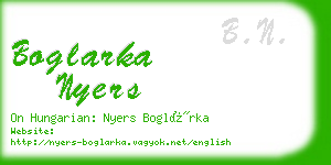 boglarka nyers business card